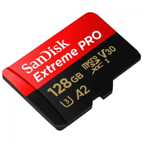 Cartão Memória 128GB microSDXC SanDisk Extreme PRO UHS-I - MicroSD 4k v30 A2 Novo