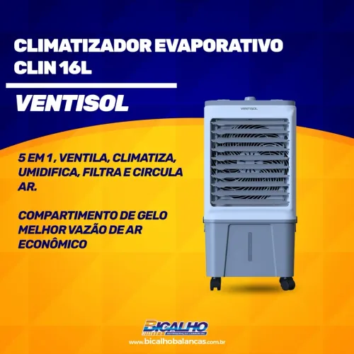 CLIMATIZADOR EVAPORATIVO CLIN 16L VENTISOL