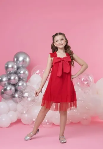 Vestido tule brilhoso 