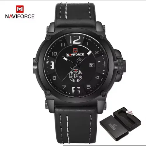 NAVIFORCE 9099 "All Black" - Relógio de Pulso Casual/Esportivo