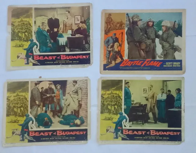 4 Lob cards ,guerra ação e romance