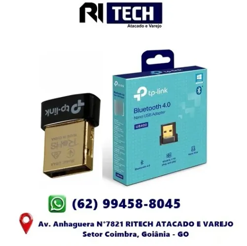 Adaptador Usb Bluetooth 4.0 Nano Tp-link Ub400 Conecta Vários dispositivos Bluetooth