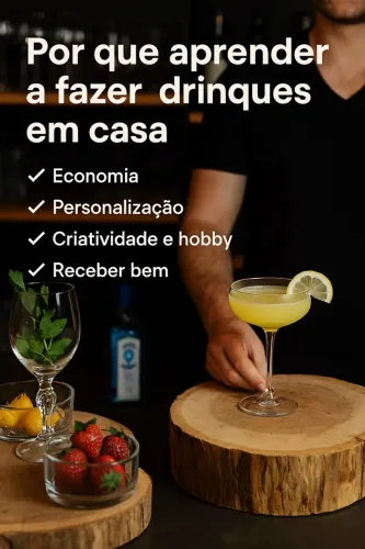 Aprenda o segredo dos melhores drinques sem sair de casa