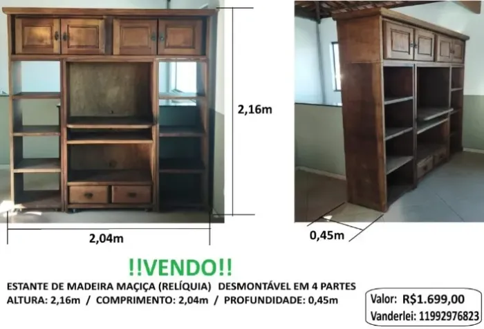 Rack de Madeira Maciça (relíquia)
