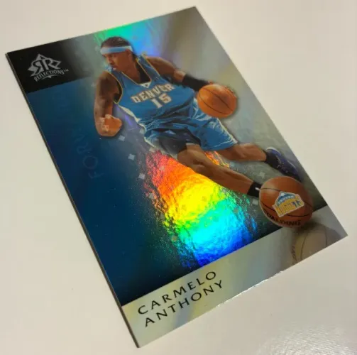 Carmelo Antony Premium com Efeito Holográfico 2006 Card NBA Basquete Coleção Nuggets