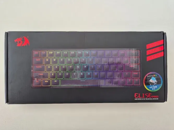 Teclado Mecânico Redragon Elise Pro RGB Switch Azul K624P-KBS
