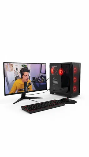 PC GAMER COMPLETO I5 10400F + GTX 1060 5GB + 1TB + MONITOR + TECLADO E MOUSE GAMER + SOM