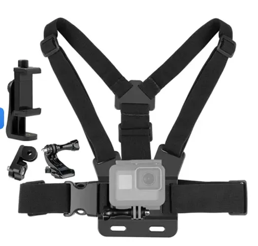 Suporte Cinta Peitoral Com Adaptador Para Celular E Gopro Esportes Motoboy Moto Bike z1022