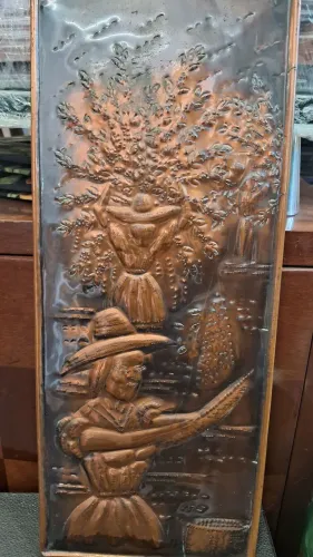 Quadro em Cobre belíssima e Antiga peça