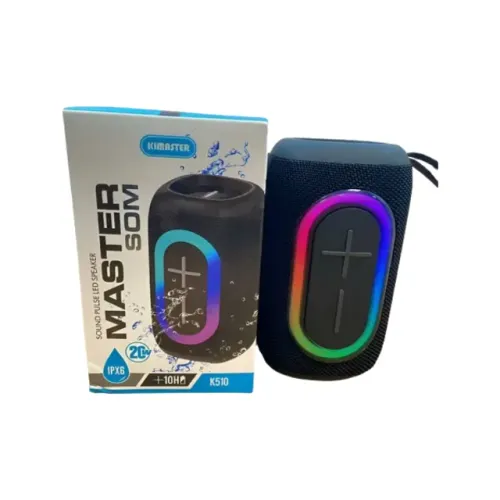 PRETA CAIXA DE SOM BLUETOOTH IPX6 MOD - K510