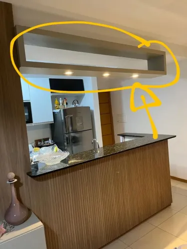 Nicho de mdf com iluminação