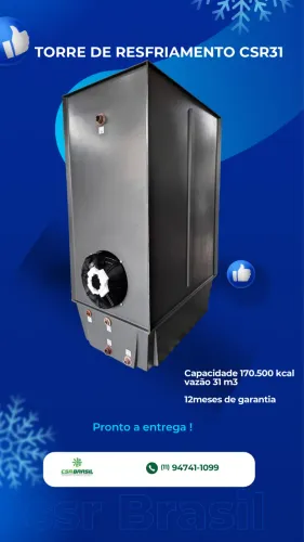 Torre de resfriamento 31 m3 