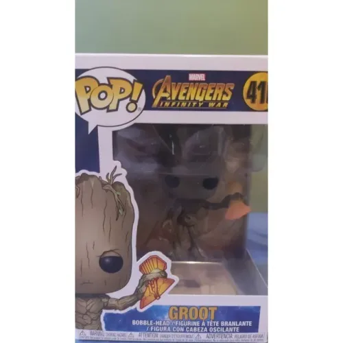 Funko Pop Groot with Stormbreaker #416 - Avengers Infinity War - Vingadores Guerra Infinit