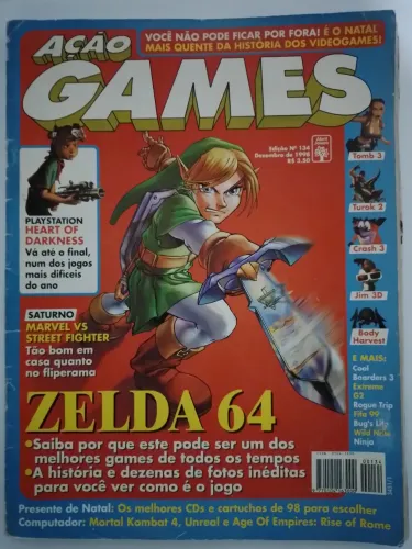 Revista Ação Games Zelda 64 - Edição 134