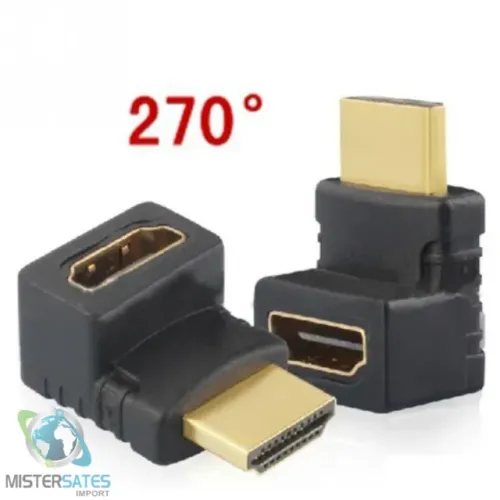 Adaptador HDMI 270 Graus Macho x Fêmea - COD 1100