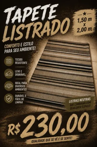 Tapete Grande 1,50 x 2,00 m - Excelente Estado