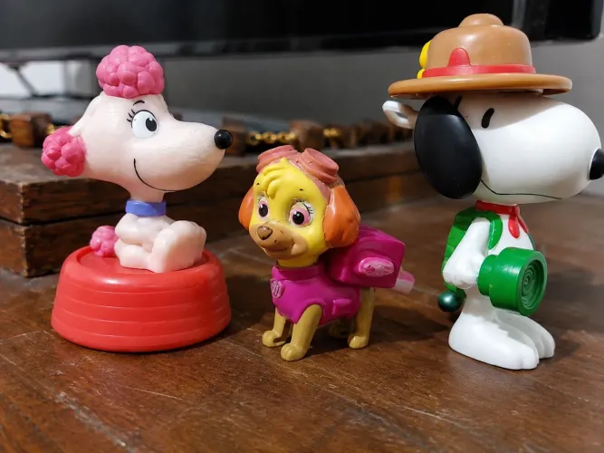 Lote tres cachorros de animações