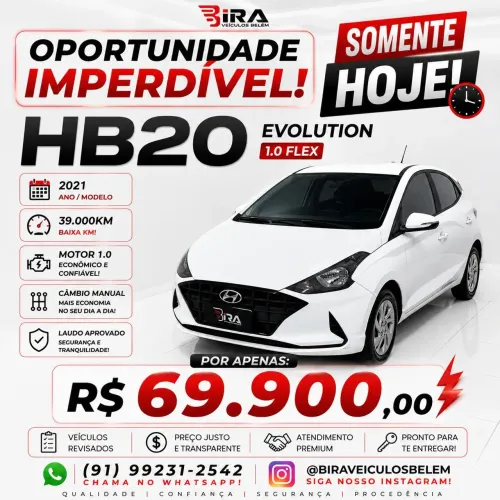Hyundai HB20 Evolution 1.0 Flex 12V MEC 2021
