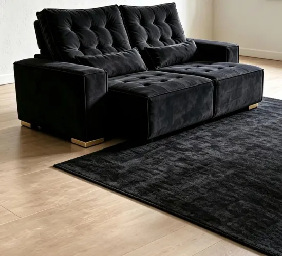 Sofá retrátil reclinável confortável e moderno perfeito para relaxar