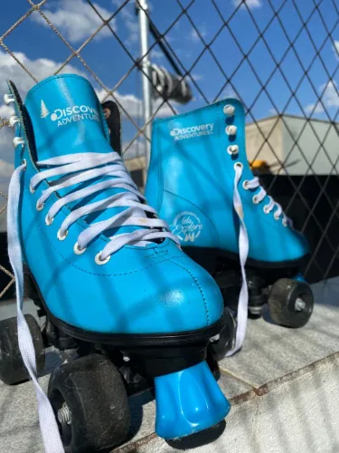     Patins Quad Discovery Adventures Azul - Pouco Usado