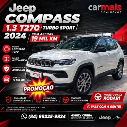 Jeep Compass Sport T270 1.3 TB 4X2 Flex AUT 2024