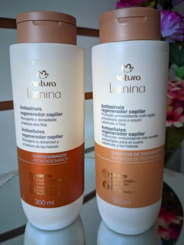 Kite shampoo e condicionador Natura Lumina Antissinais
