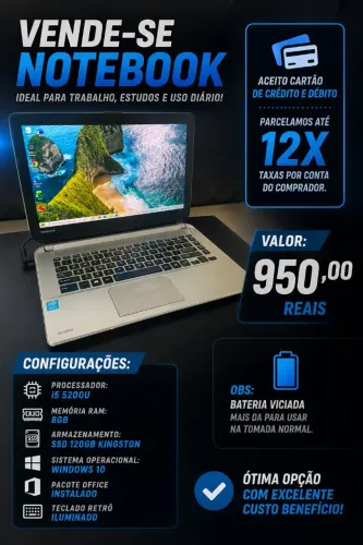 Notebook Toshiba i5