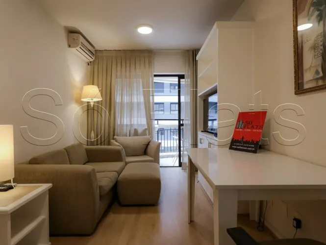 Flat no Grand Mercure Itaim disponível para locação contendo 35m², 1 dormitório e 1 vaga d