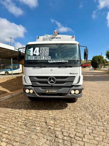 Mercedes-Benz Atego 1719 2014 Toco Compactador de Lixo Usimeca 15m³