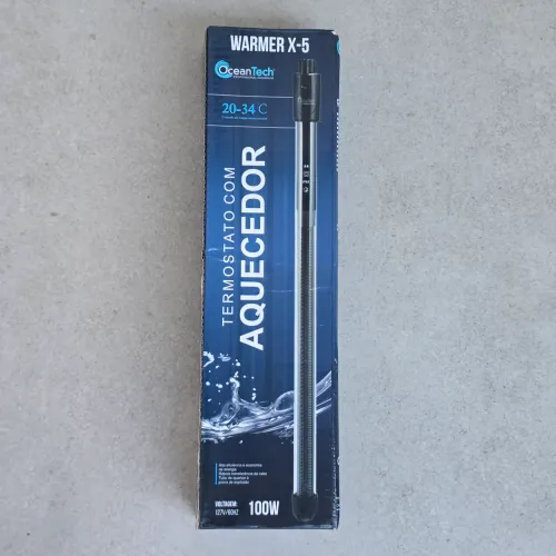 Aquecedor Aquário Ocean Tech 100W Novo