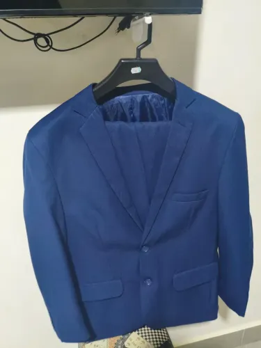 Terno slim azul marinho novo