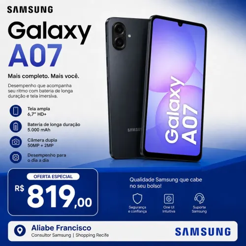 Smartphone A07 128gb