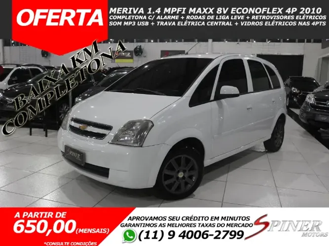 Chevrolet Meriva Maxx 1.4 MPFI 8V Econoflex 5P 2010
