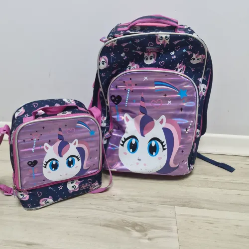Kit mochila e lancheira