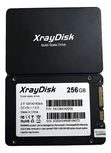 SSD 256GB XRAYDISK ORIGINAL SEMINOVO - Windows 10 instalado 