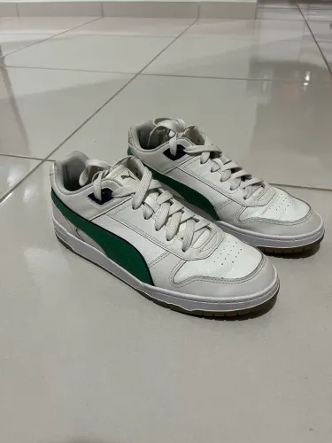 Tênis Puma Game Low 75 Years Bdp - Branco+Verde