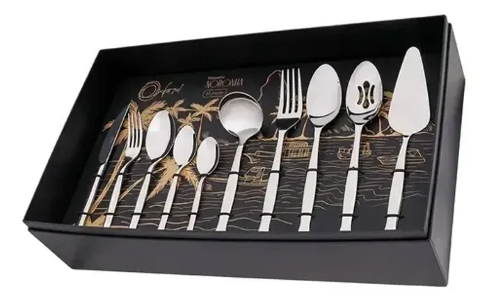 Faqueiro em Aço Inox Premium 65 Peças/ Lacrado 
