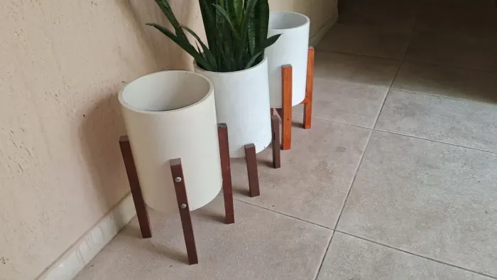 Vaso para plantas em tudo de pvc