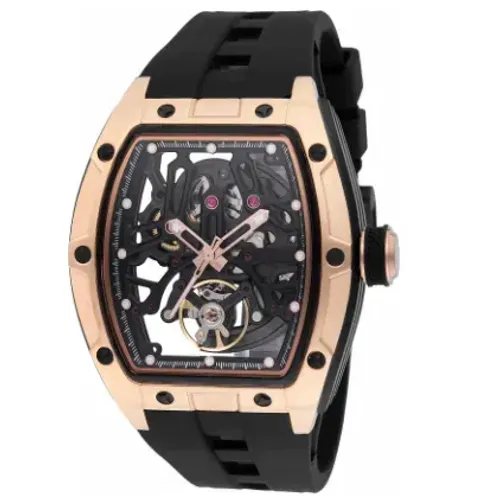 Relógio Masculino Invicta 49032 S1 Rally Automático Preto Ouro Rosa