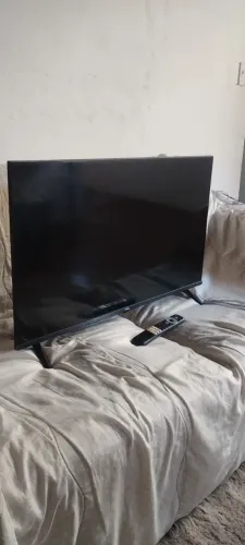 Tv Tcl 32 polegadas tela de vídeo queimada