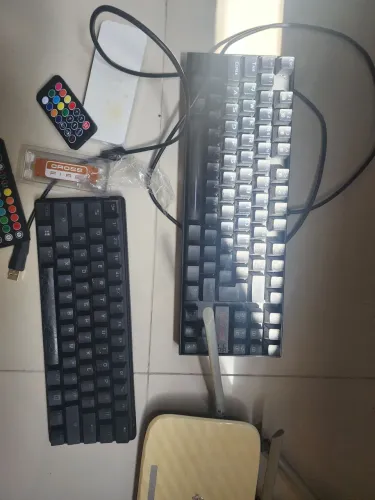 TECLADOS GAMERS HYPER X E RED DRAGON COM TECLAS A S E D COM PROBLEMA E ELETRONICOS
