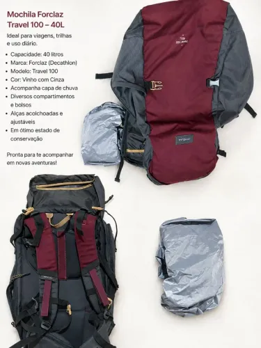 Mochila Forclaz 40l travel 100