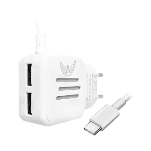 Carregador para celular tipo C rápido com 02 saidas usb Altomex (Entrego)