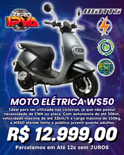 MOTO ELÉTRICA WATTS WS50