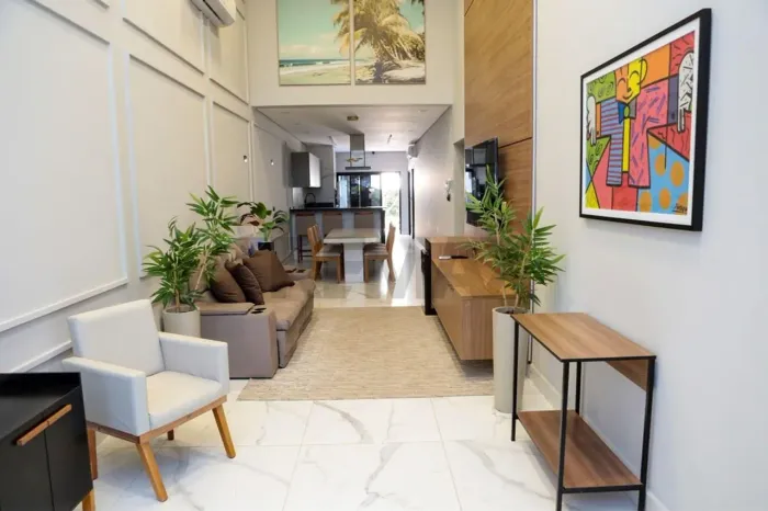 CASA DE CONDOMÍNIO PARA LOCAÇÃO - 3 DORM. C/ 1 SUÍTE - RESERVA DOS PAINEIRAS - ONDAS - PIR