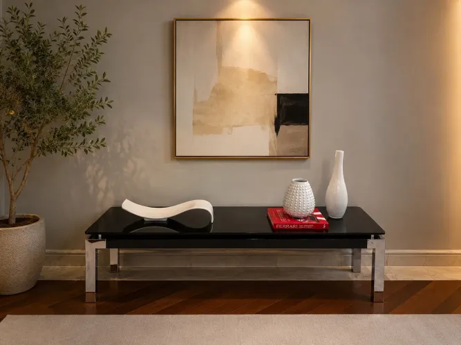 Conjunto de mesa lateral e de centro