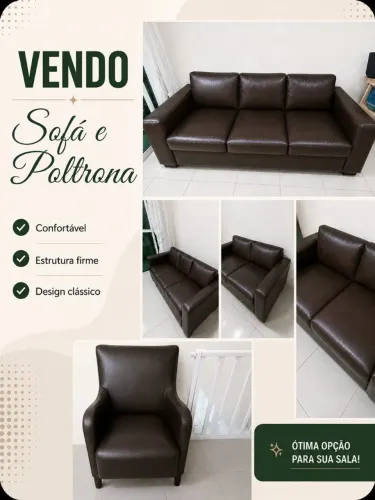 Sofá e Poltrona