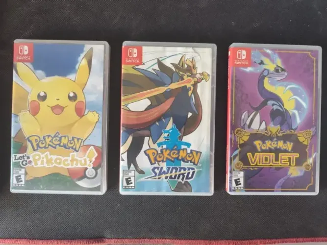 Jogos pokemon switch (Lets go, Sword e Violet)