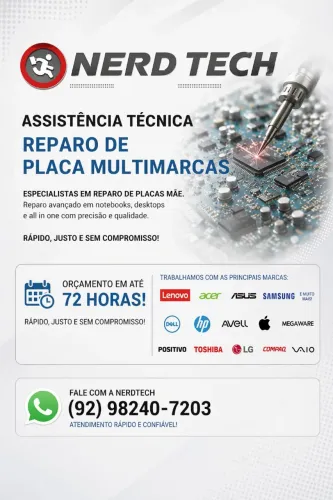 Assistência Técnica de Notebooks multimarcaS em domicílio