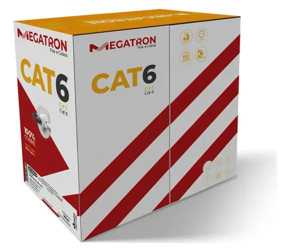  cabo cat6 megatron . ( 100% cobre ) Chama no WhatsApp! 